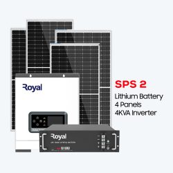 4KVA Inverter + 4 Panel (550W) + 2.56kWh Lithium Battery (SPS2)