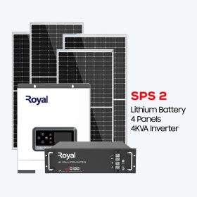 4KVA Inverter + 4 Panel (550W) + 2.56kWh Lithium Battery (SPS2)