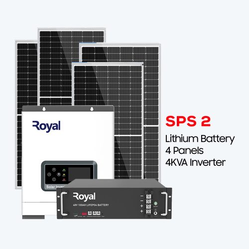 4KVA Inverter + 4 Panel (550W) + 2.56kWh Lithium Battery (SPS2)