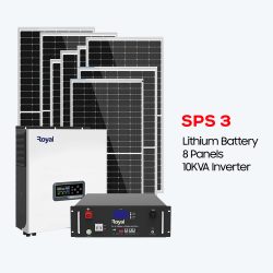 10KVA inverter + 8 Panel (550W) + 10kWh Lithium Battery (SPS3)