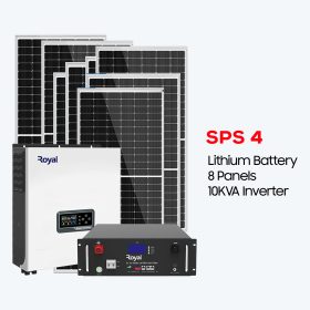 10KVA Inverter + 8 Panel (550W) + 5kWh (51.2V) Lithium Battery (SPS4)